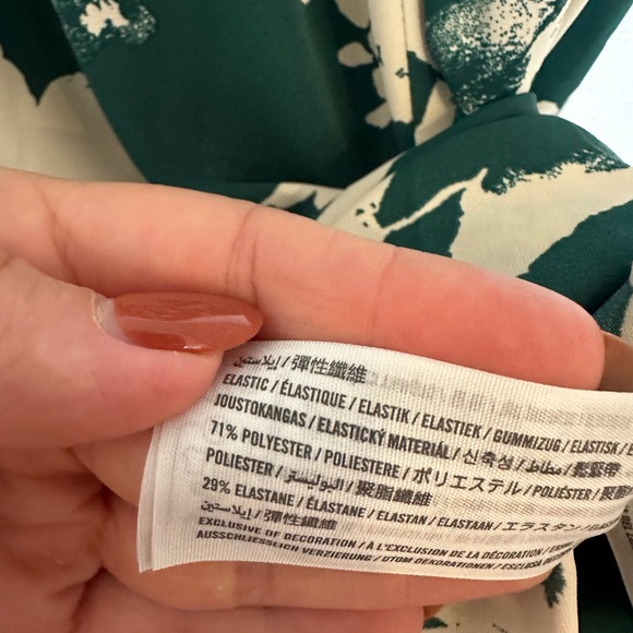 Abercrombie & Fitch Ruffle Tiered Maxi Dress, Green, Size S - Picture 6 of 10